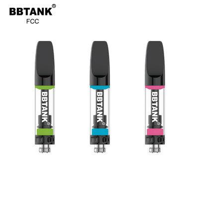 호리호리한 건전지를 가진 탄 1.0ml 가득 차있는 세라믹 전자담배 CBD 기름 카트리지 없음