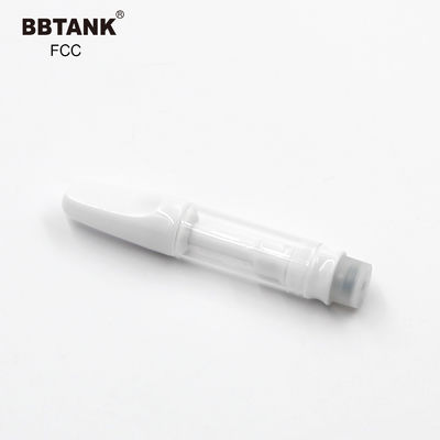 호리호리한 건전지를 가진 탄 1.0ml 가득 차있는 세라믹 전자담배 CBD 기름 카트리지 없음