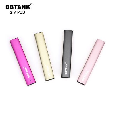 버릴 수 있는 재충전이 가능한 포드 장치 BBTANK SIMPOD 버릴 수 있는 포드 세라믹 코일을 기화시키고 기화합니다