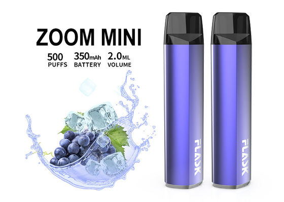 순수한 풍미 2.0ml 350mAh 꼬투리 시스템 장치 500 퍼프 처분할 수 있는 전자담배