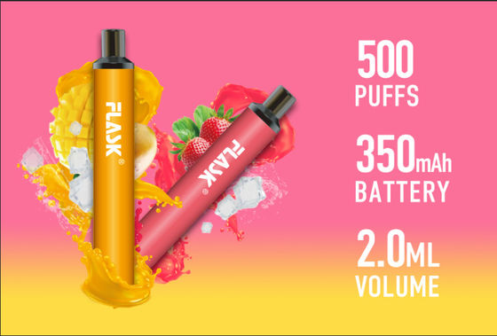 일회용 2ml 전자 액체 담배 350mah 다시 채울 수 있는 포드 전자담배