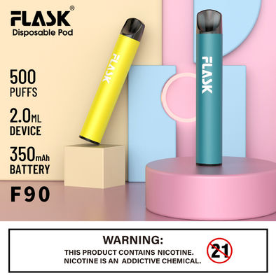 일회용 2ml 전자 액체 담배 350mah 다시 채울 수 있는 포드 전자담배