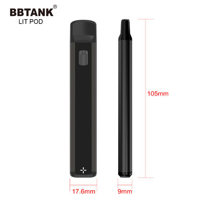 1gram THC 처분할 수 있는 전자담배 장치, 재충전용 CBD 처분할 수 있는 전자담배 지팡이