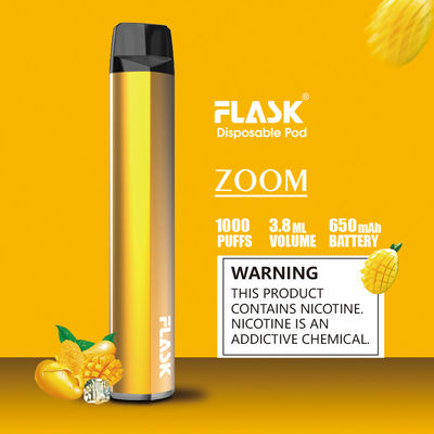 호리호리한 배터리 1000puffs 일회용 포드 기화기 펜 FDA 승인