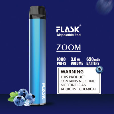 호리호리한 배터리 1000puffs 일회용 포드 기화기 펜 FDA 승인