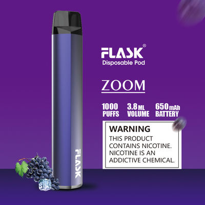 호리호리한 배터리 1000puffs 일회용 포드 기화기 펜 FDA 승인