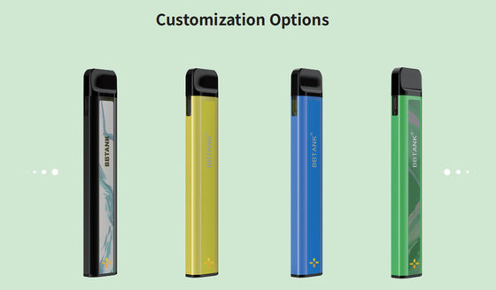 일회용 1ml 350mah 전체 세라믹 전자담배 카트리지 연기 포드 시스템