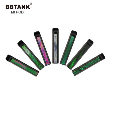 2021 일회용 CBD/THC 전자담배 Pod BBTANK Mi POD 다채로운 사용자 정의 로고 및 포장 교체 가능한 카트리지 세라믹 코일