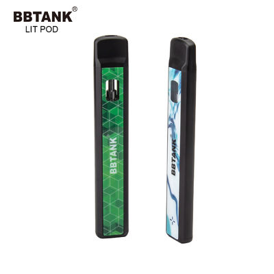 전체 그램 530mAh 슬림 델타 10 일회용 전자담배 펜 세라믹 코일