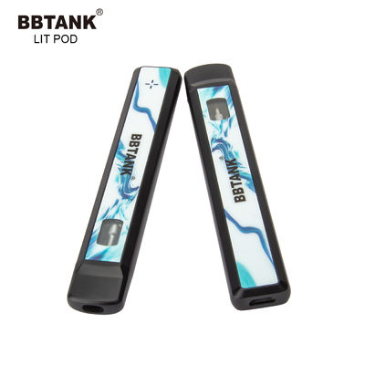 전체 그램 530mAh 슬림 델타 10 일회용 전자담배 펜 세라믹 코일