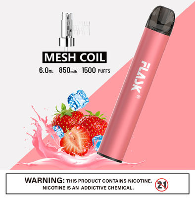 메시 코일을 가진 304 스테인리스 Ecig 1500puffs Smok 소금 Nic 장치