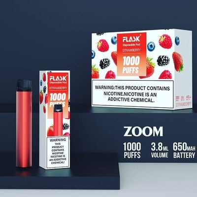 줌 폐기 전자담배pen 장치 안정성 고품질 1000puffs 650mah 304 Stianless 스틸