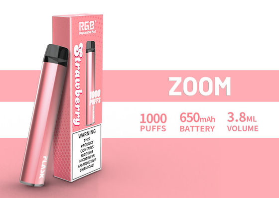 줌 폐기 전자담배pen 장치 안정성 고품질 1000puffs 650mah 304 Stianless 스틸