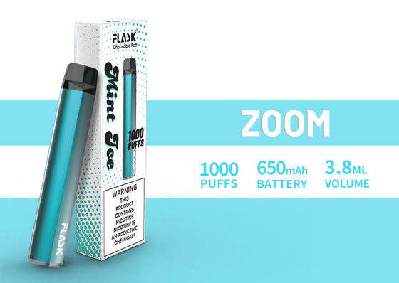 ZOOM Disposol 전자담배pen 품질 보증 풍부한 공급 650mah 3.8ml 주스 1000puffs