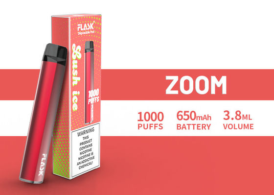 ZOOM Disposol 전자담배pen 품질 보증 풍부한 공급 650mah 3.8ml 주스 1000puffs