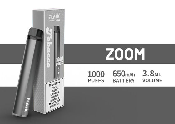ZOOM Disposol 전자담배pen 품질 보증 풍부한 공급 650mah 3.8ml 주스 1000puffs