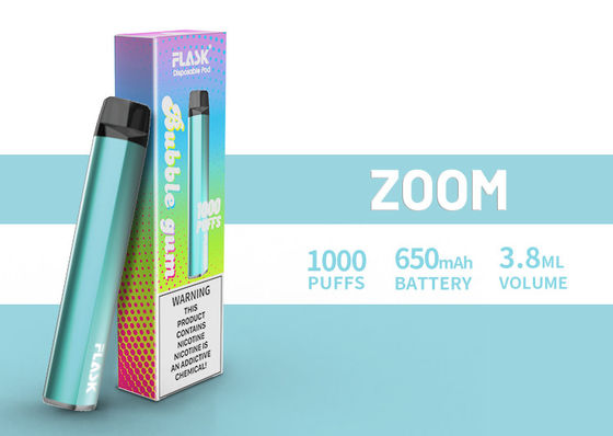 ZOOM 일회용전자담배pen 전자담배nation 1000puffs 650Mah Cotton Organic