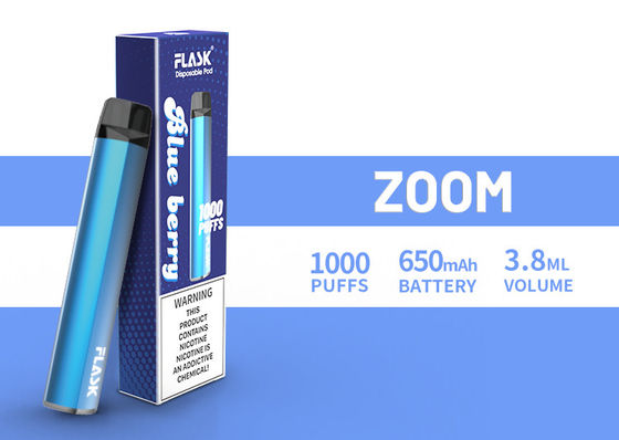 ZOOM 일회용전자담배pen 전자담배nation 1000puffs 650Mah Cotton Organic