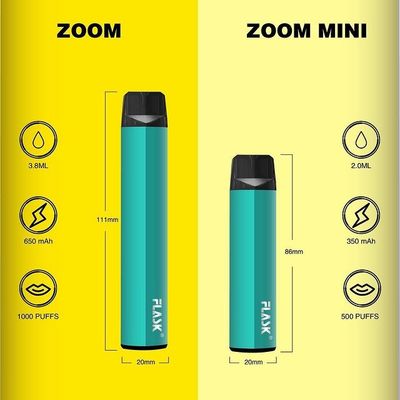 ZOOM 일회용전자담배pen 전자담배nation 1000puffs 650Mah Cotton Organic