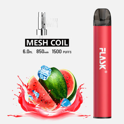 찬성되는 메시 코일 850mAh 건강한 E Cig 꽤 호리호리한 기화기 펜 세륨