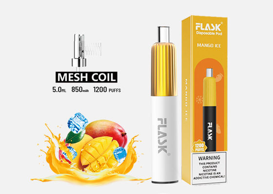 3.7V 2 풍미 처분할 수 있는 전자담배 850mAh E Cig 시동기 장비 2% 니코틴 소금