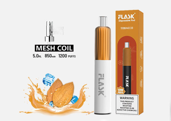 일회용 전자 기화기 담배 5.0ml 1200 퍼프
