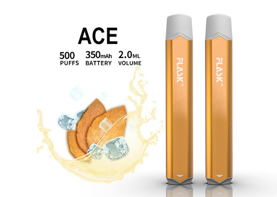 2ml 1.5oHM 맛을 낸 기화기 펜, 500 분필 처분할 수 있는 전자담배