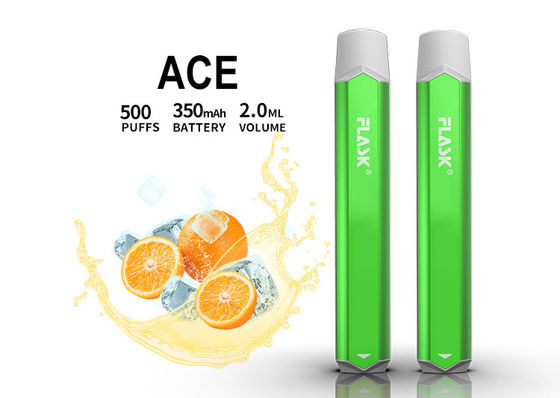 2ml 1.5oHM 맛을 낸 기화기 펜, 500 분필 처분할 수 있는 전자담배