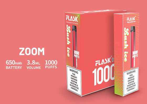 3.8ml 전자 담배 증기, 1000puffs 전자담배 시동기 장비