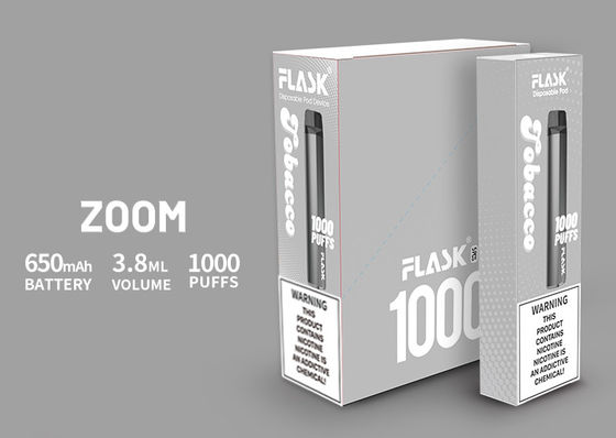3.8ml 전자 담배 증기, 1000puffs 전자담배 시동기 장비