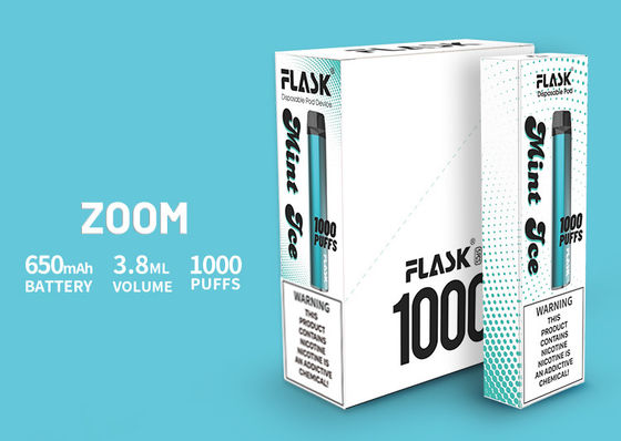 ZOOM 폐기 장치 안정적인 성능 전자담배pen 독일산 PC 마우스 피스 650mah 3.8ml 1000puffs