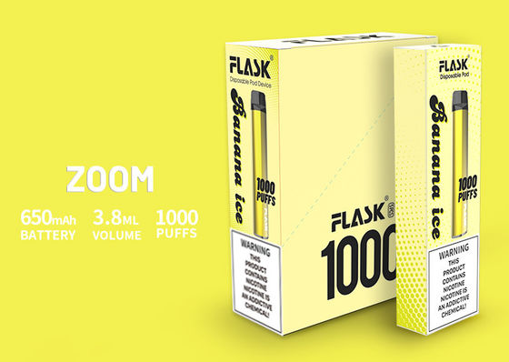 ZOOM 폐기 장치 안정적인 성능 전자담배pen 독일산 PC 마우스 피스 650mah 3.8ml 1000puffs