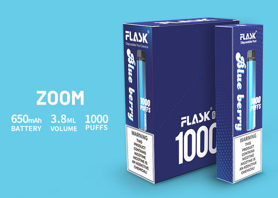 ZOOM 처분 전자담배pen 고품질 제품 650Mah 3.8ml E-juice 0%2%5%Nicsalt 1000puffs