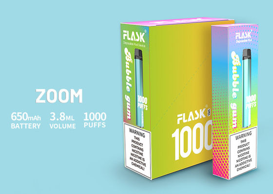 ZOOM 처분 전자담배pen 고품질 제품 650Mah 3.8ml E-juice 0%2%5%Nicsalt 1000puffs