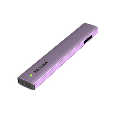 자주색 3.5V THC 처분할 수 있는 전자담배 장치, 16mm 세라믹 전자담배 장치