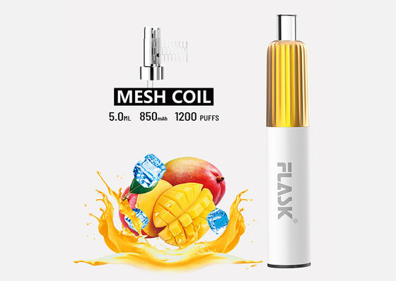 메시 코일을 가진 3.7V 5ml 처분할 수 있는 꼬투리 기화기 E Cig 시동기 장비