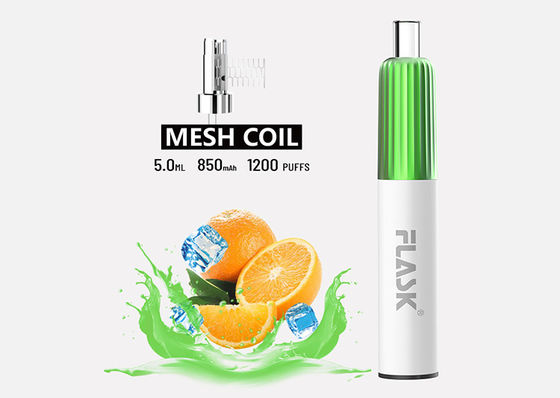 메시 코일을 가진 3.7V 5ml 처분할 수 있는 꼬투리 기화기 E Cig 시동기 장비