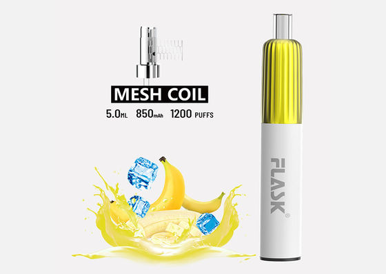 850mAh 2% 니코틴 소금 맛을 낸 기화기 펜 메시 코일 전자담배 전 채워진 꼬투리