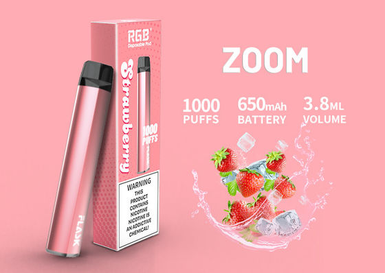 1000puffs 세라믹 오일 카트리지, 3.8ml 650Mah 맛 CBD 전자담배 카트리지