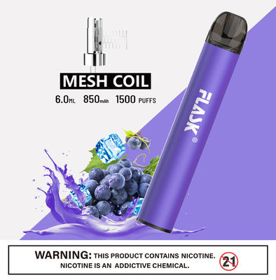 찬성되는 메시 코일 850mAh 건강한 E Cig 꽤 호리호리한 기화기 펜 세륨