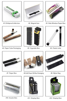 ODM 전자담배 펜 포장 상자, 1gram 카트리지 포장 종이상자