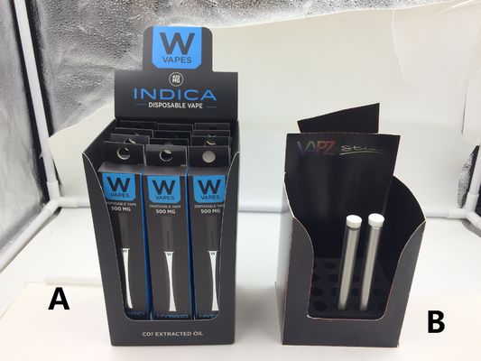 CBD 기름 카트리지를 위한 OEM 백색에 의하여 니스로 칠해지는 주문 접을 수 있는 상자