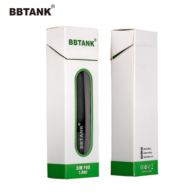 Eco 종이 마분지 CBD 전자담배 펜 상자 돋을새김 인쇄