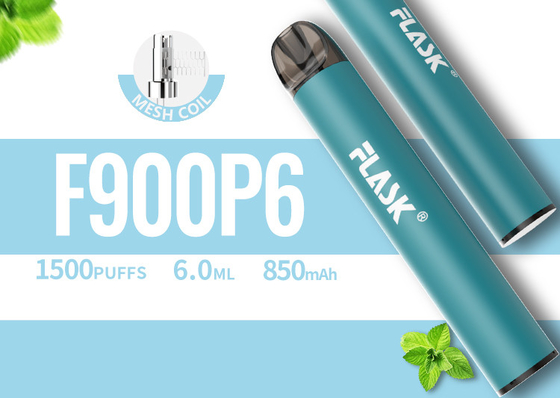 메시 코일을 가진 RGBvape SS304 Ecig 1500 퍼프 처분할 수 있는 vape 장치