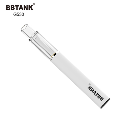 충전식 320mAh THC 일회용 Vape 장치 모든 유리 세라믹 코일