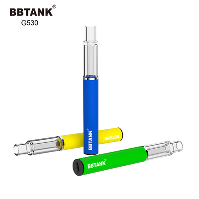 충전식 320mAh THC 일회용 Vape 장치 모든 유리 세라믹 코일