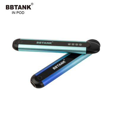 BBTANK 2 밀리람베르트 농유 펜 버릴 수 있는 릴은 포드 장치 재충전이 가능한 IN 포드 커스텀 로고  델타 8 오일 포드 불연성 담배 CBD를 기화시킵니다