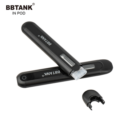 BBTANK IN 포드 THC 잔사유 일회용은 장치 2 밀리람베르트 세라믹 코일을 기화시키고 100% 품질 제어 프로세스와 포드를 기화시킵니다