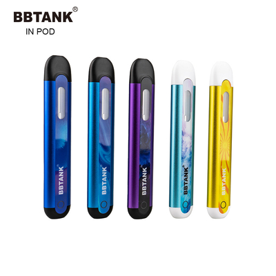 BBTANK 2 밀리람베르트 농유 펜 버릴 수 있는 릴은 포드 장치 재충전이 가능한 IN 포드 커스텀 로고  델타 8 오일 포드 불연성 담배 CBD를 기화시킵니다