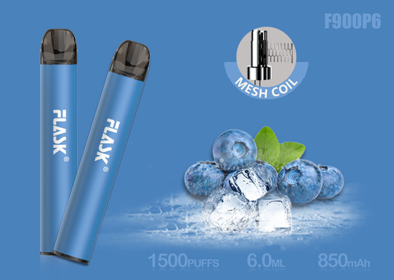 OEM ODM 1500 퍼프 850mAh 일회용은 포드 장치 6.0 밀리람베르트 Ｅ 액체를 기화시킵니다